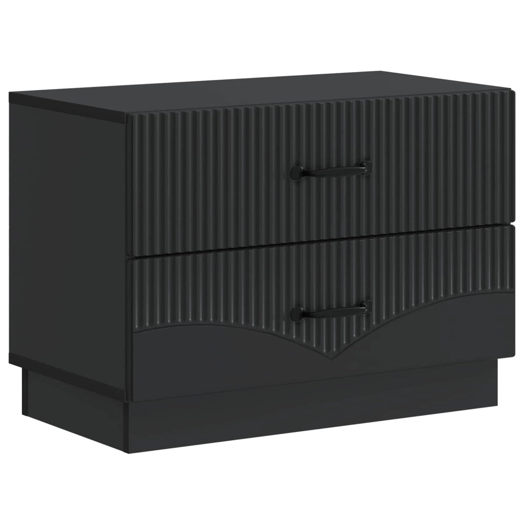 Armadio da Notte Nero 62 x 34,5 x 44,5 cm Legno ingegnerizzato