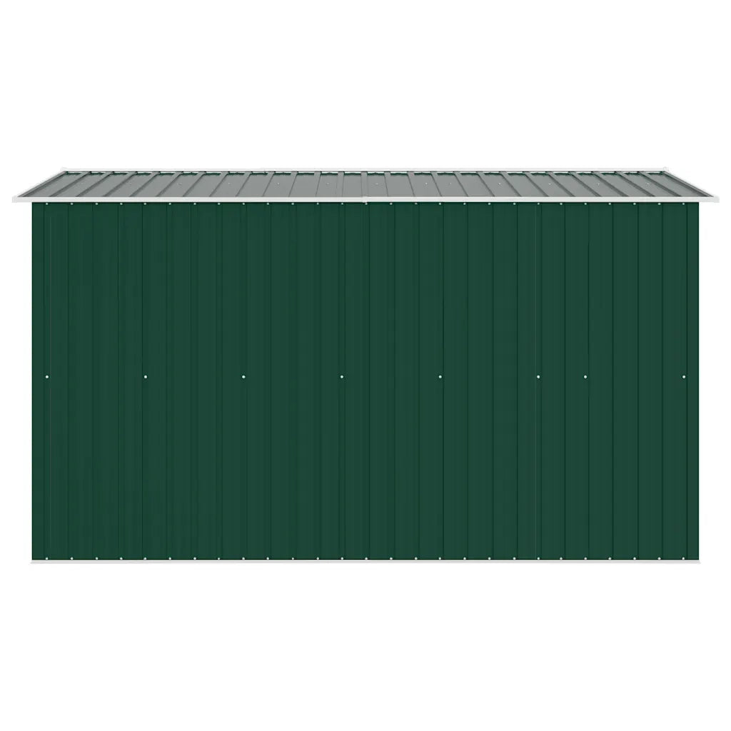 Casetta da Giardino 257x298x178 cm in Metallo Verde 143340