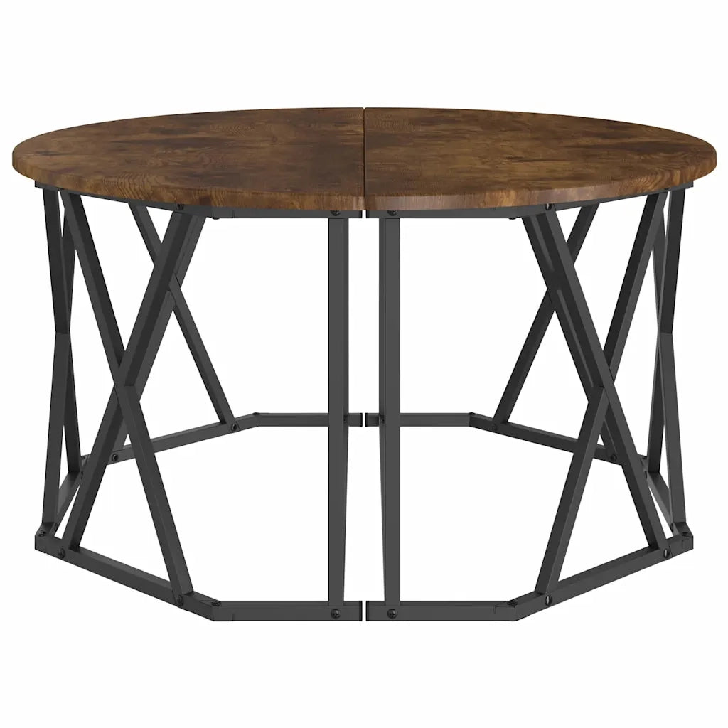 Tavolino da salotto Rovere fumé 80 x 80 x 42 cm 868251
