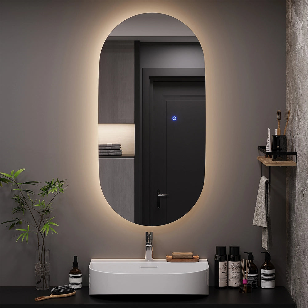 Vicco Specchio bagno Vetro 100 x 50 cm con retroilluminazione