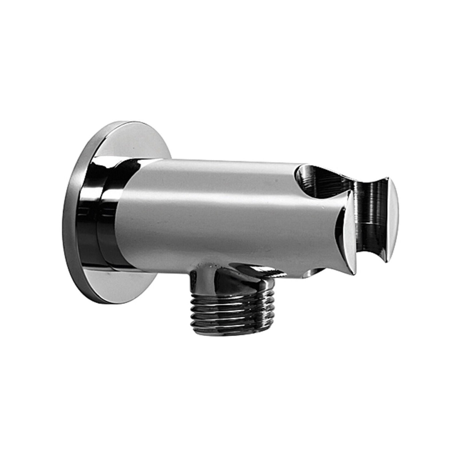 Lineabeta - Presa acqua tonda con supporto doccetta Busi E Cane in ottone cromato