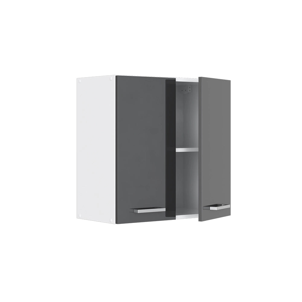 Vicco Pensile universale Antracite lucido 60 x 60 cm con porte