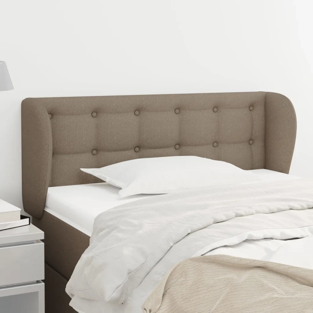 Testiera | Testata ad Orecchio Tortora 83 x 23 x 78/88 cm in Tessuto