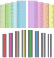 Assistivi Visivi per Lettura - 16 Pezzi - Strisce di Aiuto per la Lettura - Etichette di Indicazione - PVC - Flessibili e Resistenti - Strisce di Aiuto per la Visione