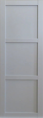 Porta scorrevole a 3 pannelli per abiti grigio chiaro H204 x L83