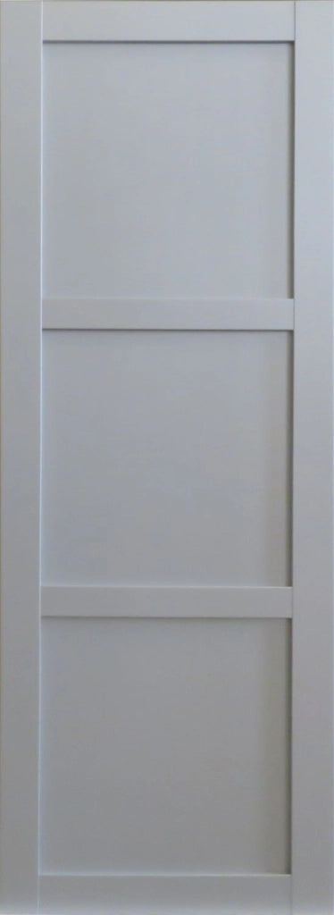 Porta scorrevole a 3 pannelli per abiti grigio chiaro H204 x L83