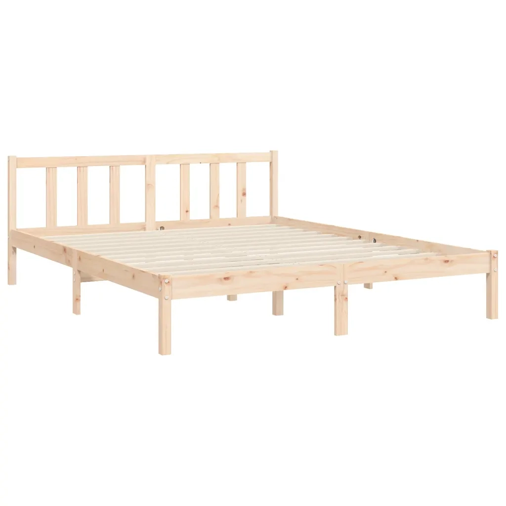 Giroletto senza Materasso 160x200 cm in Legno Massello di Pino 3192436