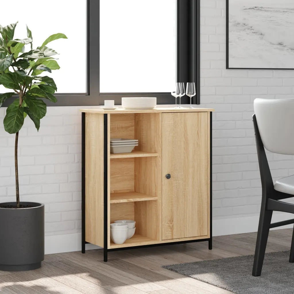 Credenza Rovere Sonoma 70x30x80 cm in Legno Multistrato 835495
