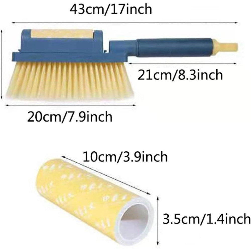Trade Shop - Spazzola Pulizia Letto Divano Scopa Manuale Setole Morbide Per Polvere Capelli -