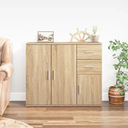 Credenza Rovere Sonoma 91x29,5x75 cm in Legno Multistratocod mxl 79003