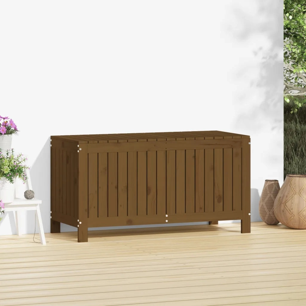Contenitore da Giardino Ambra 115x49x60 cm Legno Massello Pino 823839