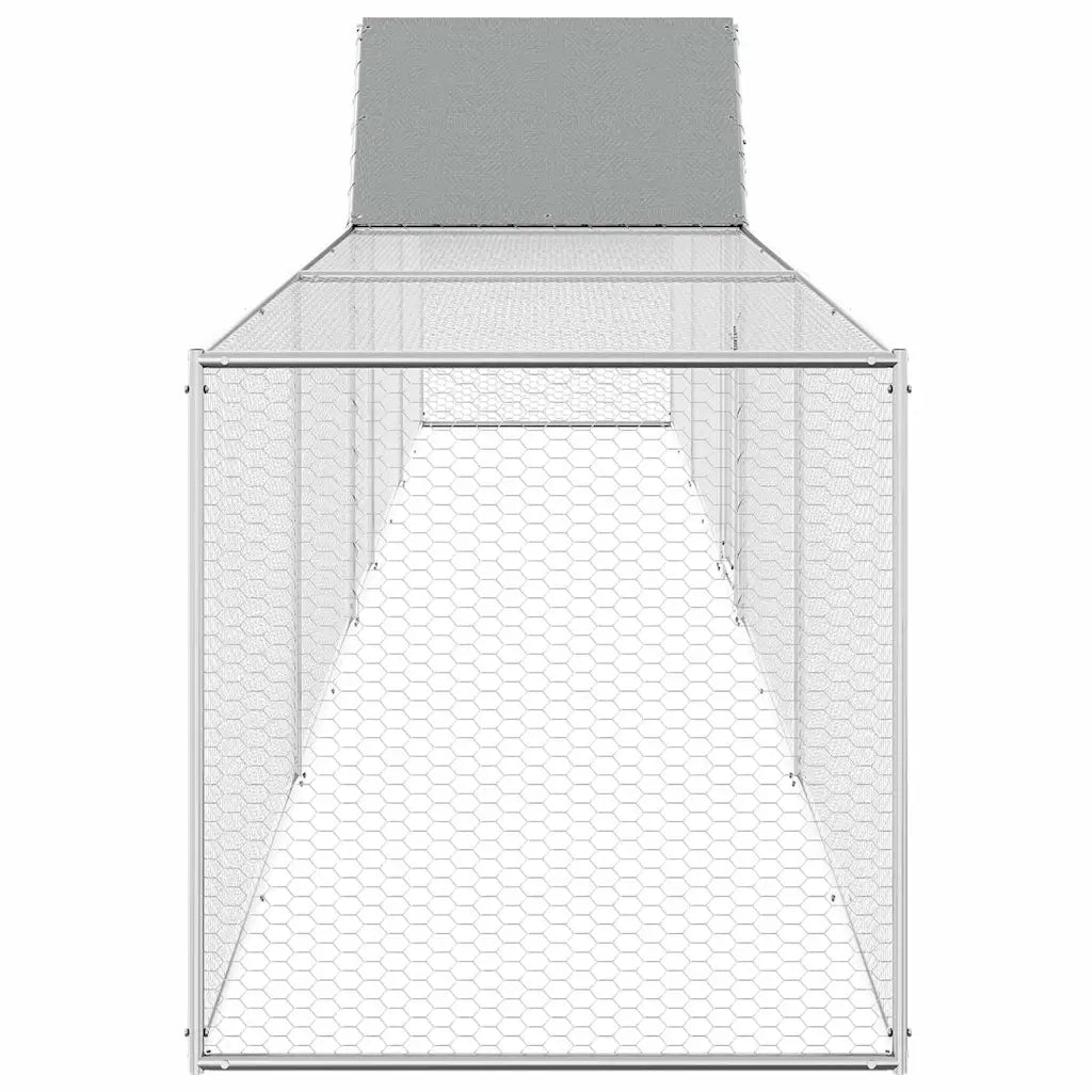 Pollaio 9x1x1,5 m in Acciaio Zincato 144561