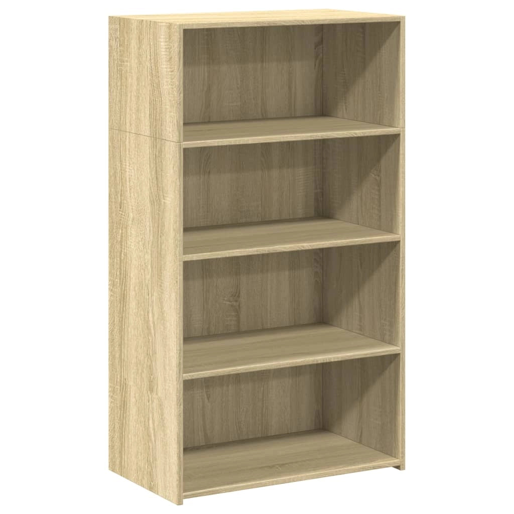 Buffet credenza cassettiera armadio mobile contenitore organizer cucina soggiorno salotto rovere Sonoma alto 70 x 41 x 124 cm legno ingegnerizzato marrone 02_0034201