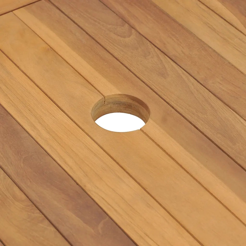 Vanità da Bagno e 3 Cestini Legno Massello di Teak 132x45x75 cm 318483