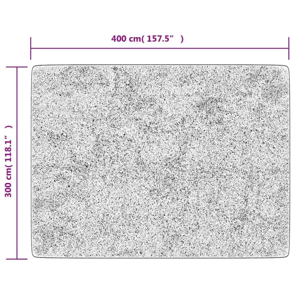 Tappeto Lavabile Nero e Oro 400x300 cm 136629