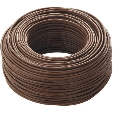 Cavo elettrico cordina unipolare marrone antifiamma FS17 1 x 1,5 mm matassa 100 m