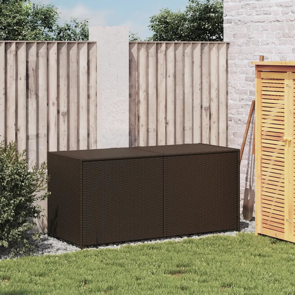 Contenitore da Giardino Marrone 283L in Polyrattan CFW7793776