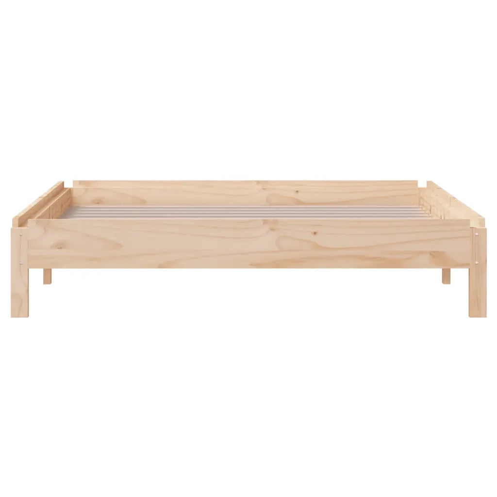 Letto singolo | Letto per adulti | Letto Impilabile 100x200cm in Legno Massello di Pino
