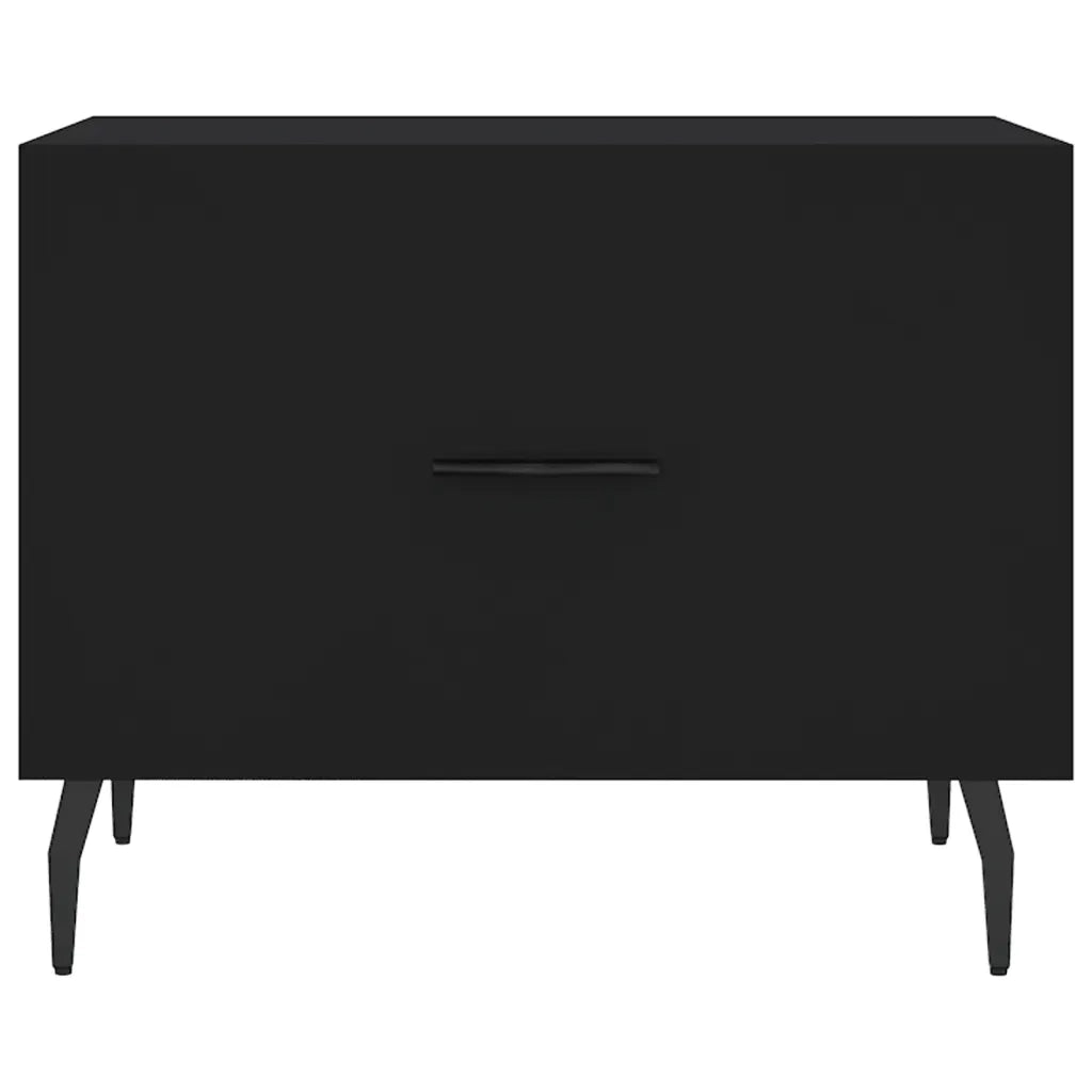 Tavolino da Salotto-Tavolino da soggiorno-Tavolo Nero 50x50x40 cm in Legno Multistrato 865089