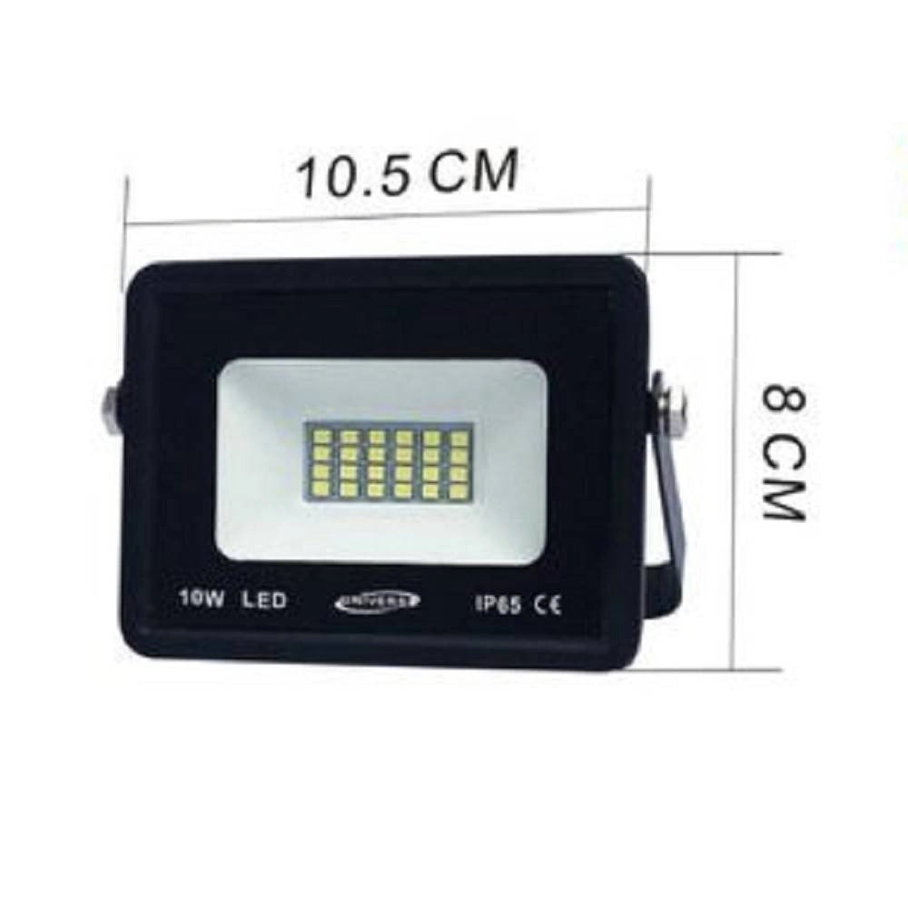 Trade Shop - Faro Led Ultra Slim Proiettore Luce 4000k 6500k 3000k Scocca Nera 10watt F10w-n1 -