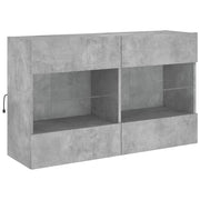 Mobile TV multimediale mensola TV credenza mobile TV sala da pranzo soggiorno camera da letto montaggio a parete con luci LED 98,5 x 30 x 60,5 cm grigio 02_0027931