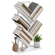 Libreria a Forma di Albero con 5 Ripiani ¨C zephmum ¨C Bianco 50x24x82 cm