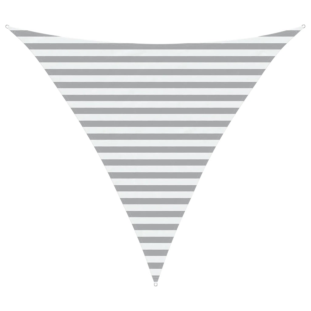 Vela da ombra solare Grigio chiaro e bianco 3 x 3 x 3 m