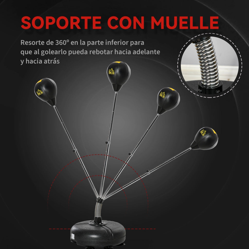 Saco da Boxe con Base Regolabile in Altezza ¨C zephmum ¨C Nero ?45x133-151 cm
