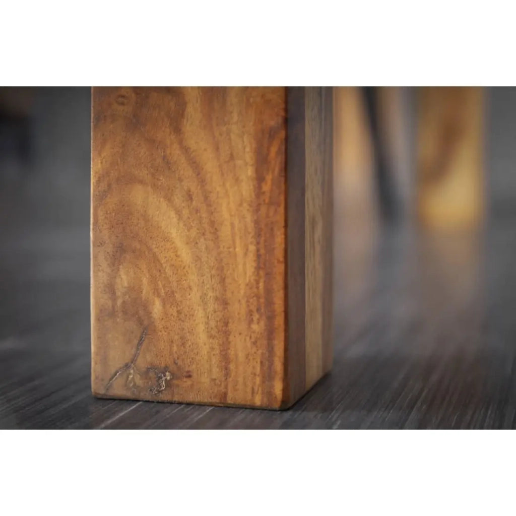 Tavolo da pranzo TAVINA – Rettangolare 120 cm – Legno massiccio – Stile rustico