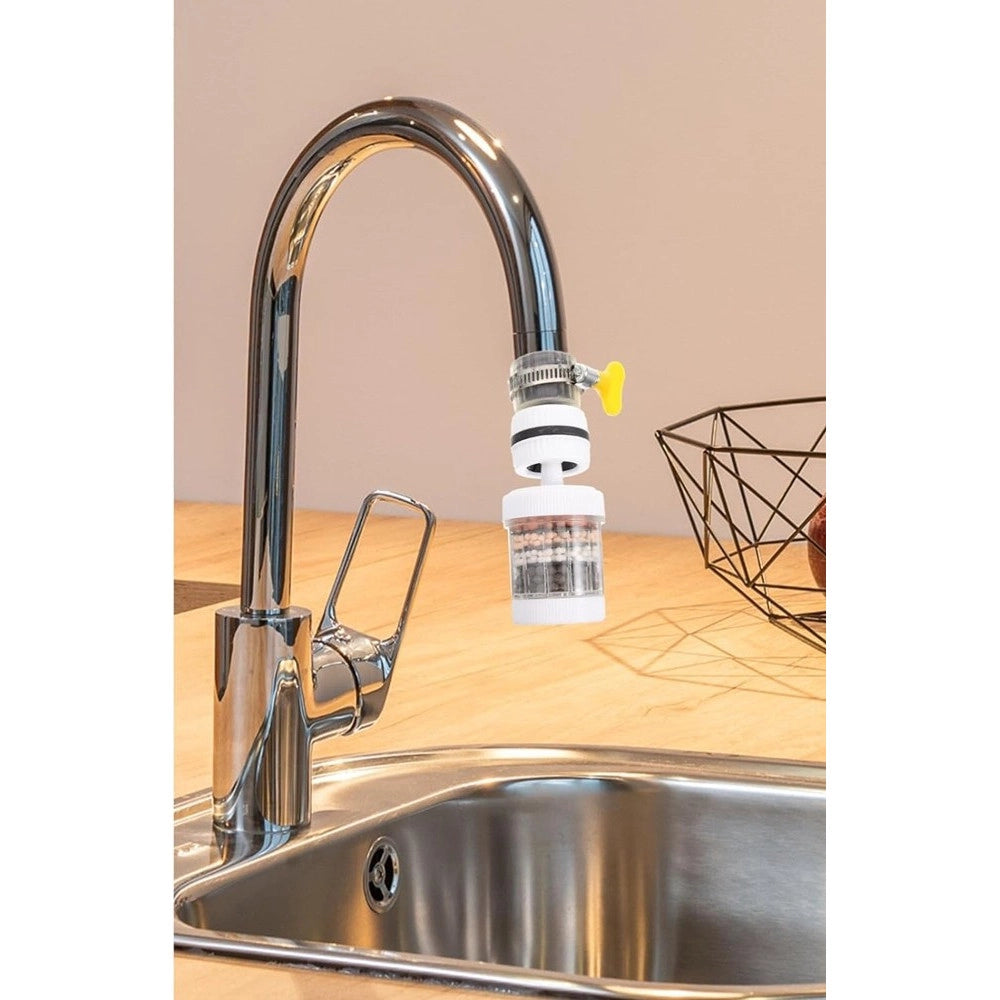 Trade Shop - Rompigetto Per Rubinetto Filtro Acqua Lavello Per Bagno Cucina Bianco 11cm 87488 -