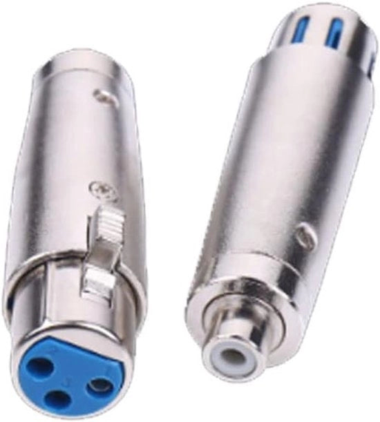 Adattatore RCA a XLR - Adattatore femmina 3 pin XLR a femmina RCA per accessori audio