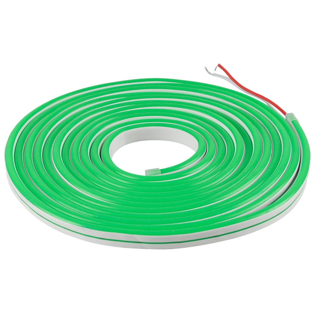 Striscia LED Neon flessibile 12V 5m verde IP65 Polux