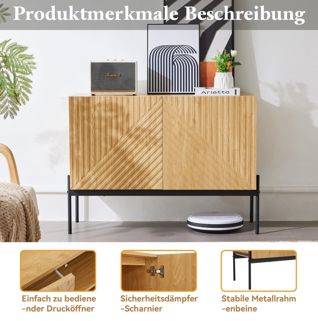 Mobile contenitore moderno naturale 100x40x75 cm
