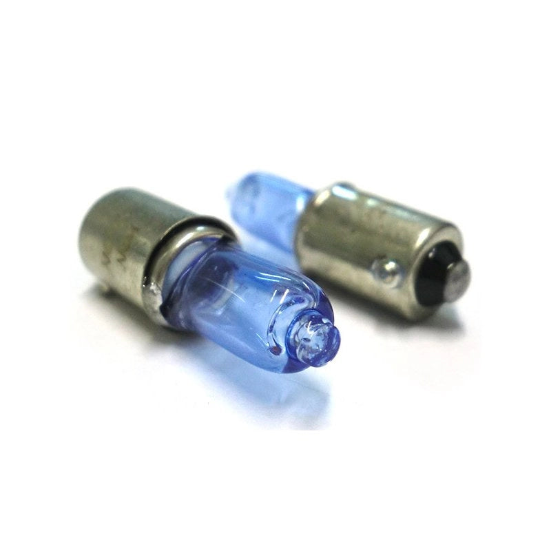 Coppia 2 Lampade H6W 12V 6W BAX9s Bianco Effetto Gas Xenon Per Luci Posizione Auto