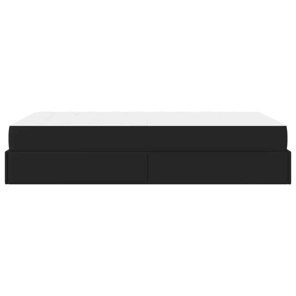 Struttura letto con materasso Altro 2 pcs Nero PVC 3399417