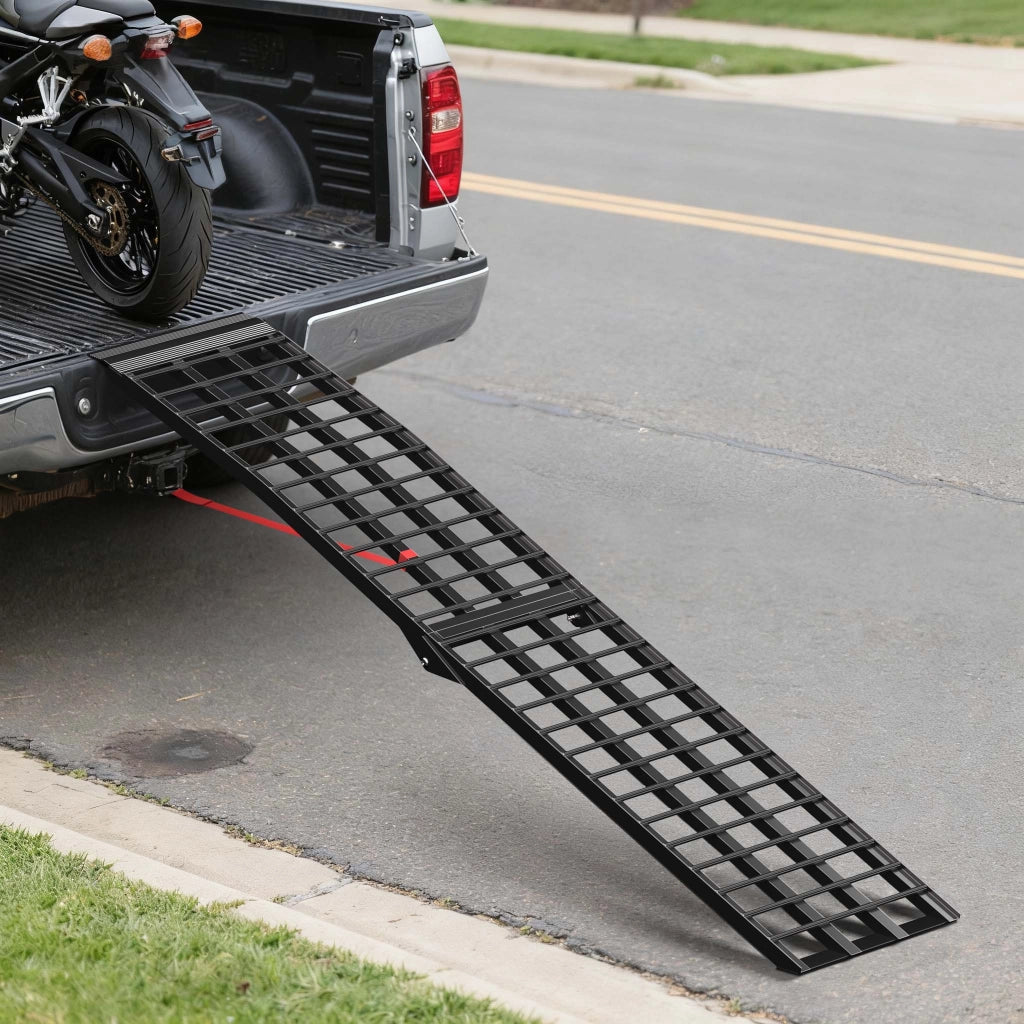 Rampa di carico 274cm 680kg ripiegabile in alluminio per moto e quad Rampa carico moto