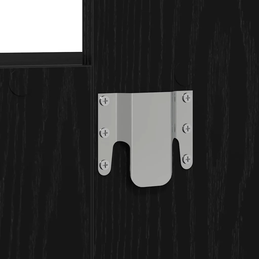 Tavolo da Trucco Nero 60 x 40 x 70 cm Legno multistrato 865218