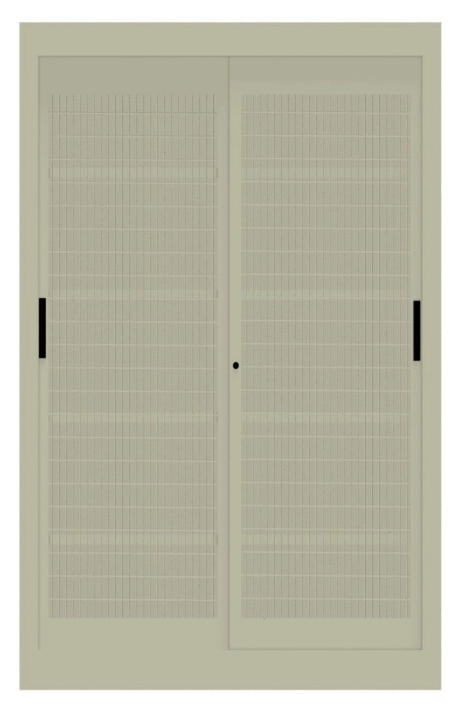 Armadio metallico per archiviazione con ante in rete scorrevoli cm. 120x60x200H