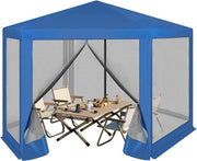 Pavilione da giardino - Pavilione da giardino - Rifugio protettivo - Protezione UV e ombreggiamento - Reticolo respirante per insetti - Montaggio semplice - 380 cm x 250 cm x 328 cm