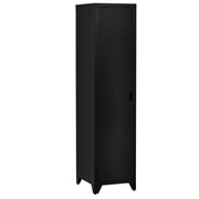 Armadio Battente Industriale in Metallo ¨C zephmum ¨C 43x50x180cm, Nero