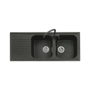 Plados atlantic 116-20 lavello montato su piano rettangolare microultragranit - 8032424095555