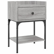 Comodino | Armadio da Notte | Mobiletto da notte Grigio Sonoma 40,5x31x60 cm in Legno Multistrato