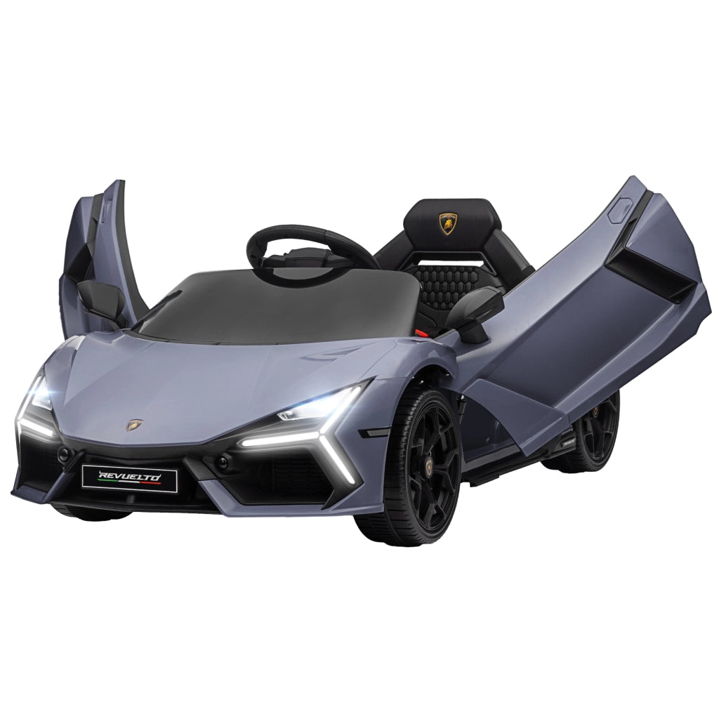 Auto Elettrica per Bambini 3-5 Anni ¨C Xylo ¨C Telecomando, Grigio, Plastica e Metallo