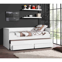 Vipack Set di Mensole a Muro Robin 2 pz in Legno Bianche 442737