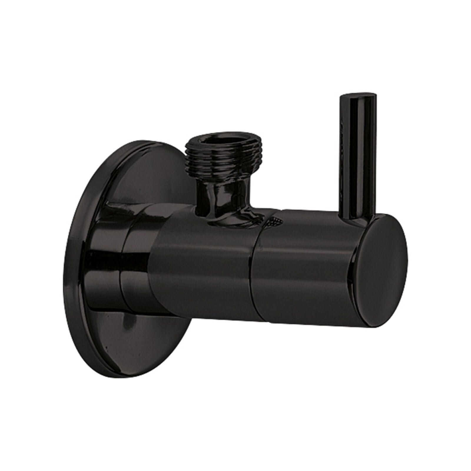 Lineabeta - Rubinetto arresto tondo uscita 3/8 in ottone nero