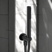 Set doccia nero opaco completo