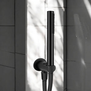 Set doccia nero opaco completo