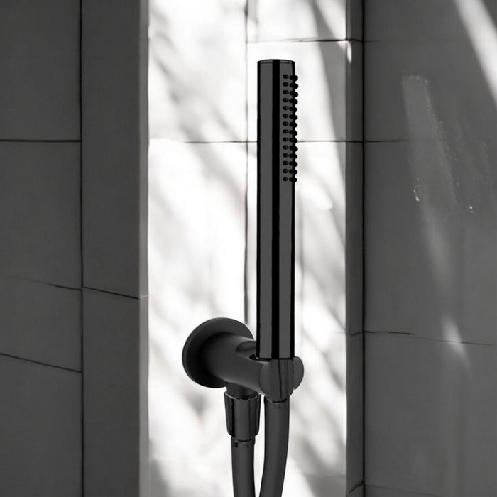 Set doccia nero opaco completo
