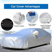 Cappotto auto impermeabile per esterno - copertura auto - tettuccia auto - inclusa borsa di trasporto per sedan e Suv