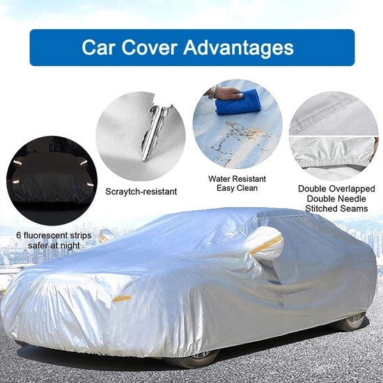 Cappotto auto impermeabile per esterno - copertura auto - tettuccia auto - inclusa borsa di trasporto per sedan e Suv